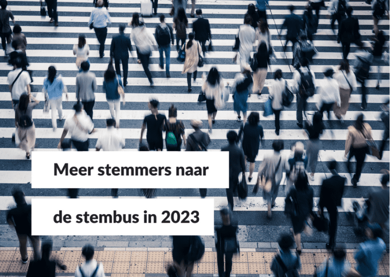 Meer stemmers naar de stembus in 2023 - Onderzoekshuis